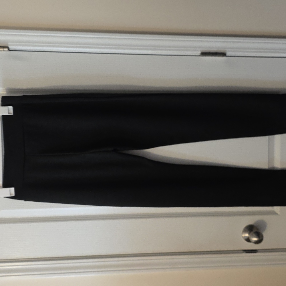 SHEIN ELEGANT BLACK PANTS WITH GOLD ACCENT - Picture 2 of 2